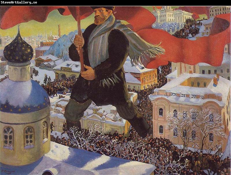 Boris Kustodiev The Bolshevik